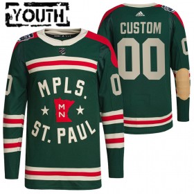 Minnesota Wild Custom 2022 Winter Classic Trikot Authentic - Kinder